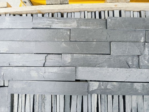 Плитка чёрная из натурального камня фасадная 30 см * 5 см, толщина 7 мм -30 мм купить в Нижневартовске