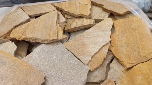 Плитняк златолит жёлтый для цоколя купить в Нижневартовске