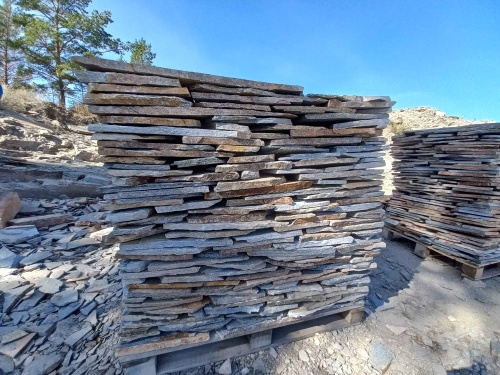 Плитняк златолит серебристый для фасада купить в Нижневартовске